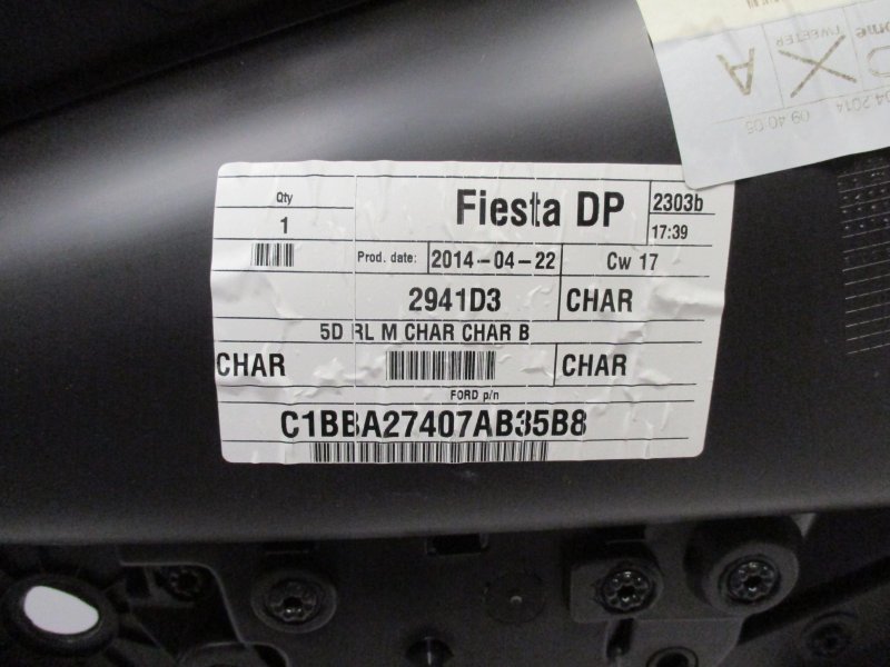 Обшивка двери задняя левая FORD FIESTA ХЭТЧБЕК