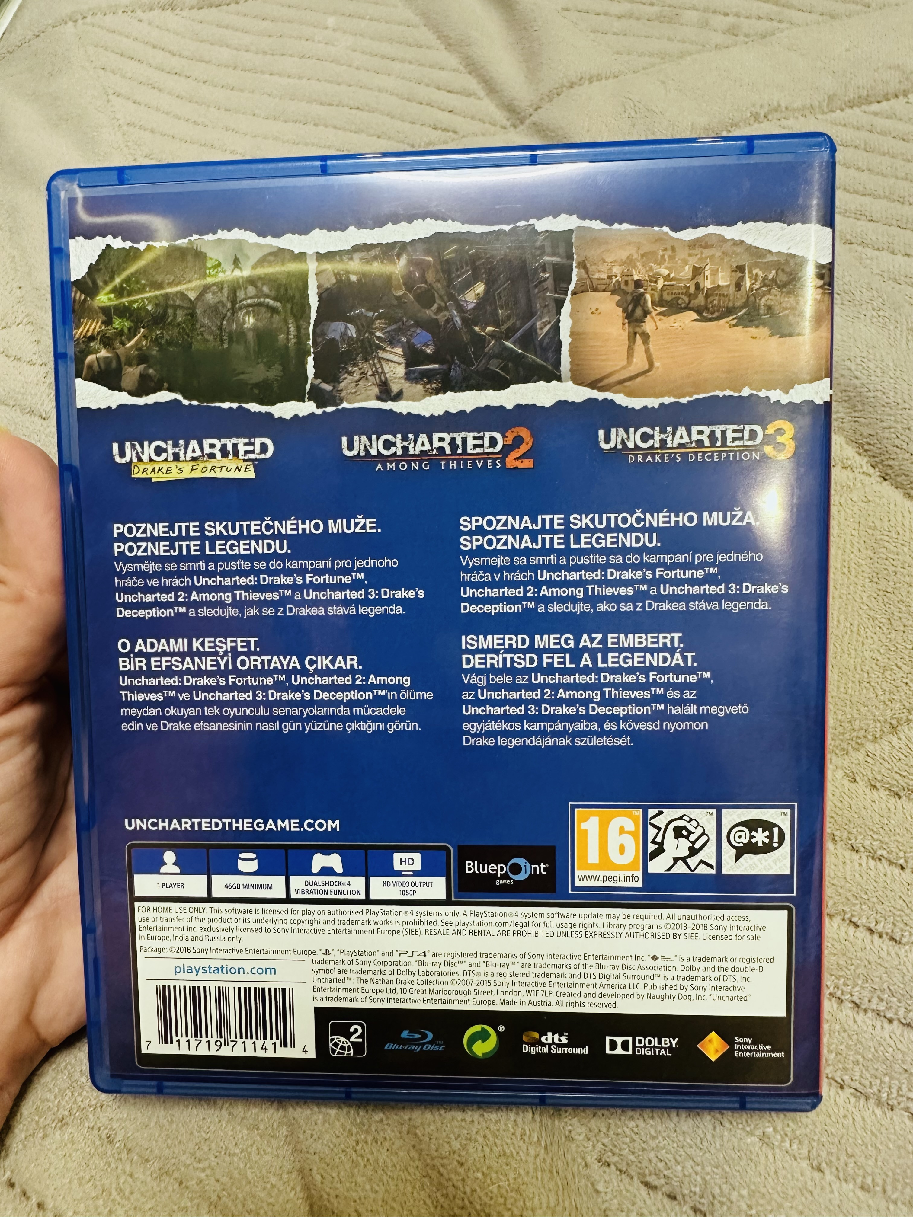 Диск на PS5 Uncharted